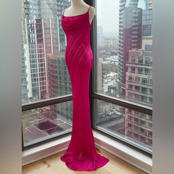 🆕 RAT & BOA 🧿 NWOT Cerise Maxi Dress, Pink, Sz L - US 8 - Picture 5 of 15